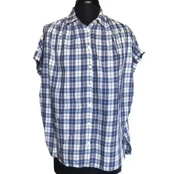Madewell Tops - Madewell Central Open Back Shirt Size S